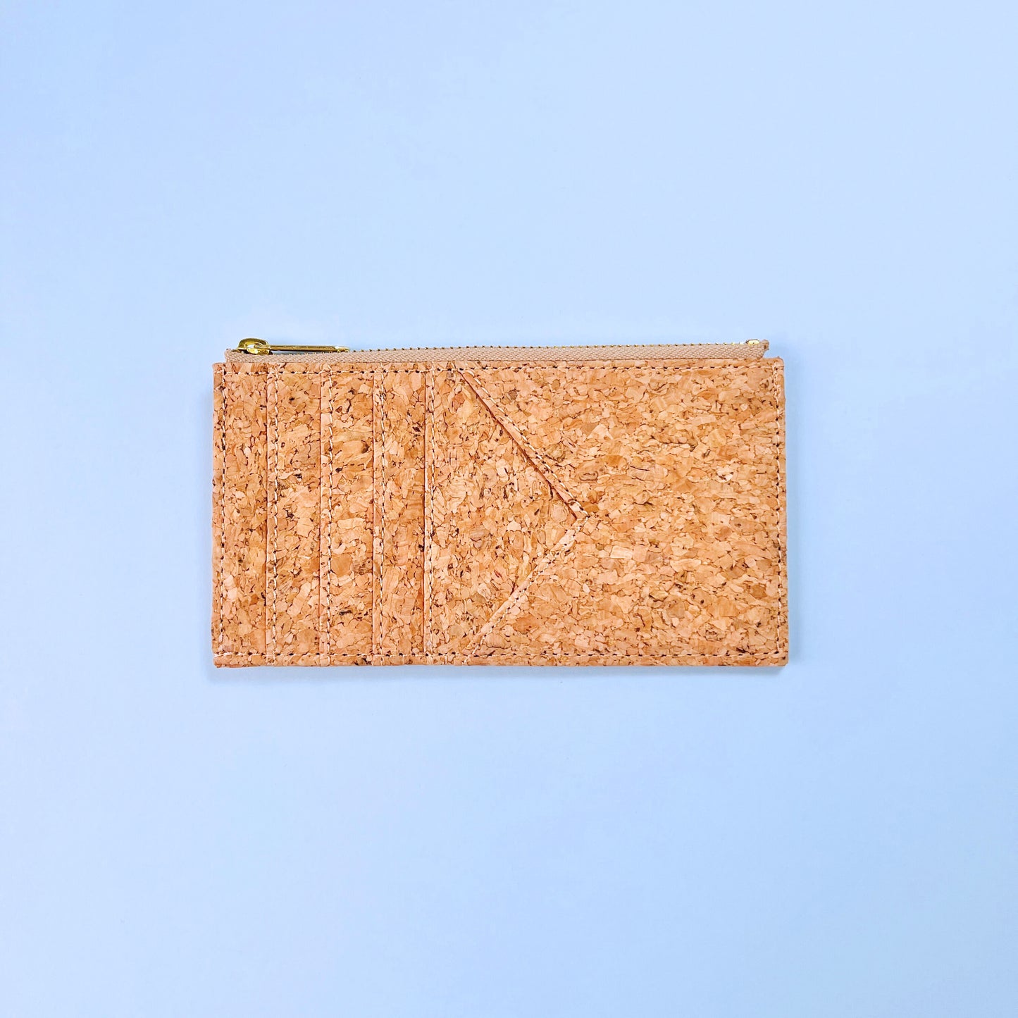 Card slots of By The Sea Collection, Bernie, classic vegan cork leather card holder