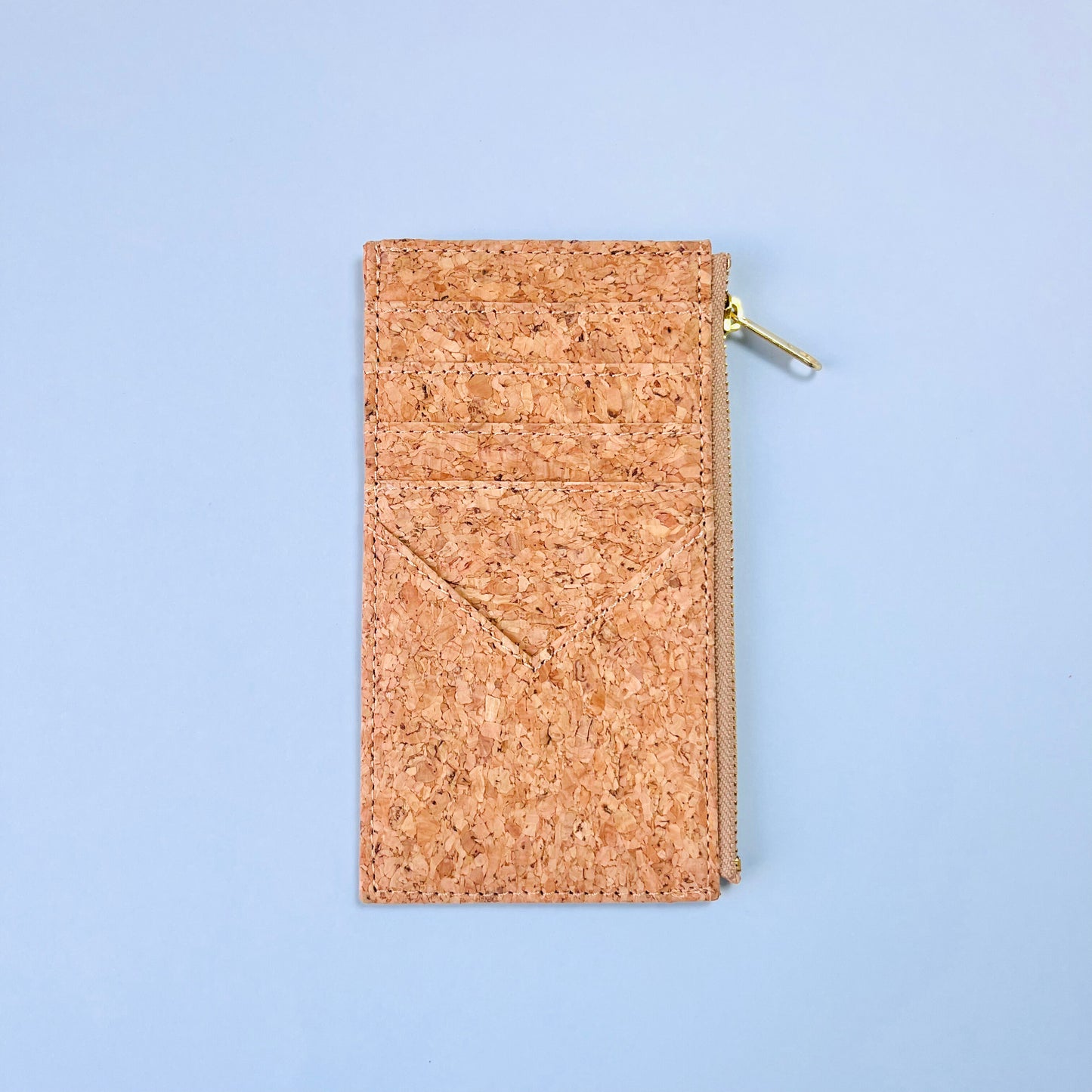 Card slots of By The Sea Collection, Bernie, classic vegan cork leather card holder