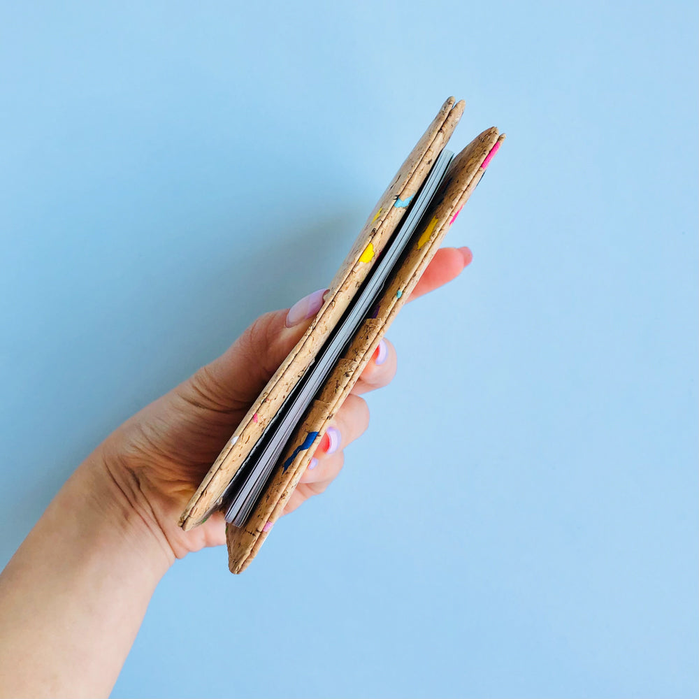 Fifi Cork Passport Holder in Vivid - By The Sea Collection