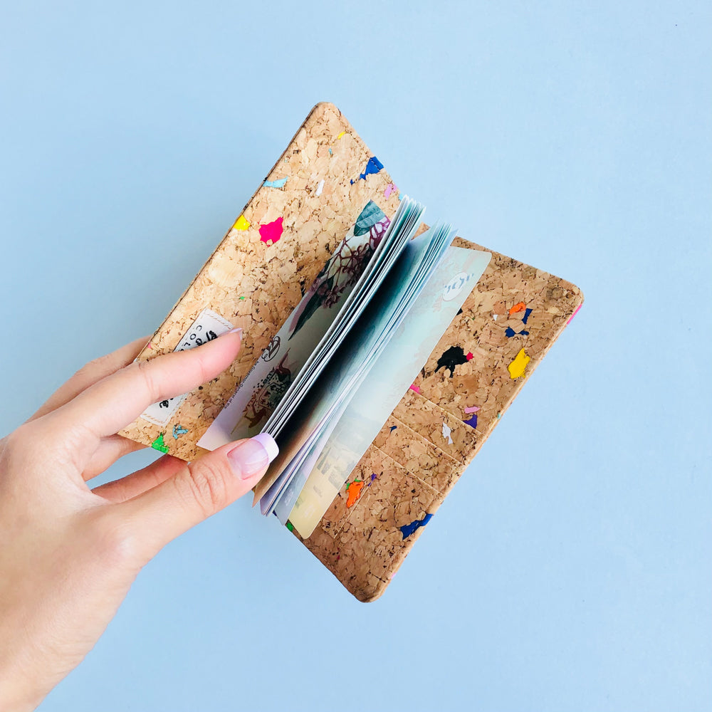 Fifi Cork Passport Holder in Vivid - By The Sea Collection