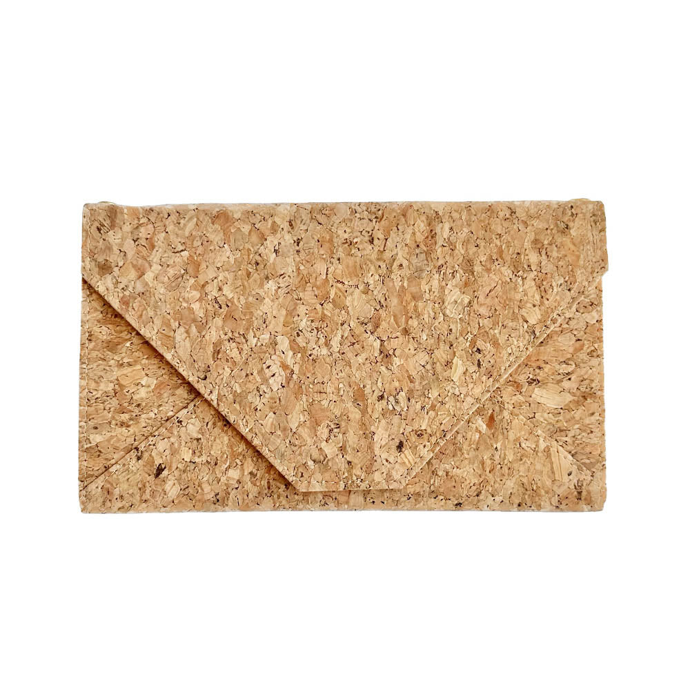 The front image of By The Sea Collection, Flora, classic vegan cork leather shoulder bag