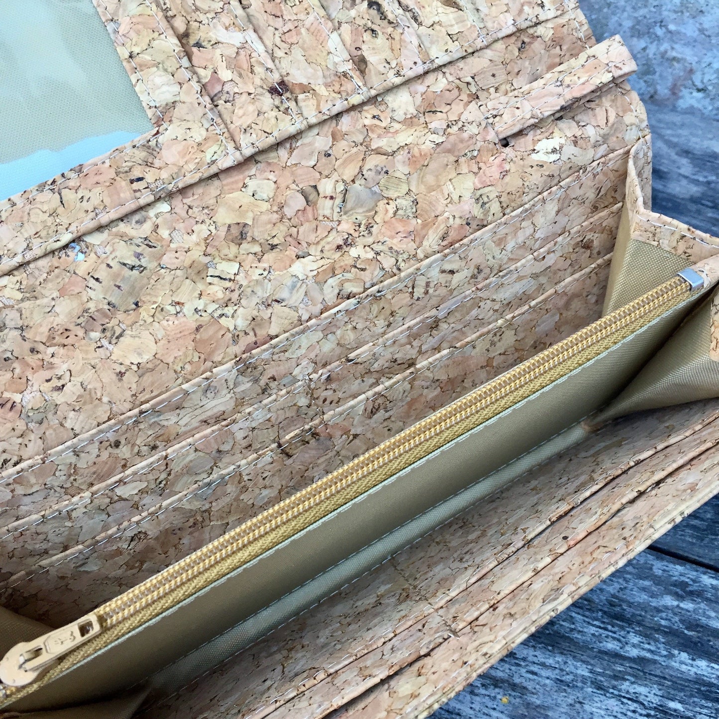 Fara Long Cork Wallet in Classic - By The Sea Collection
