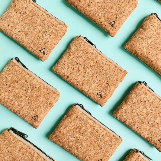 Multiple By The Sea Collection, Gigi, vegan cork leather coin pouches