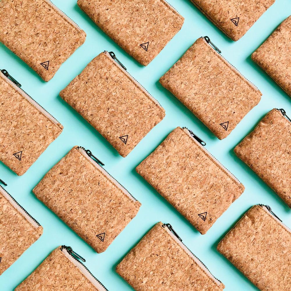 Multiple By The Sea Collection, Gigi, vegan cork leather coin pouches