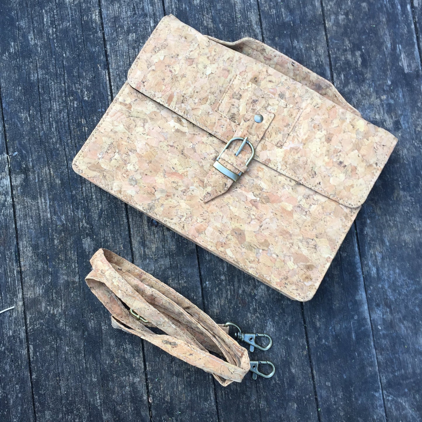 Kiki Cork Cross Body Bag in Classic - By The Sea Collection
