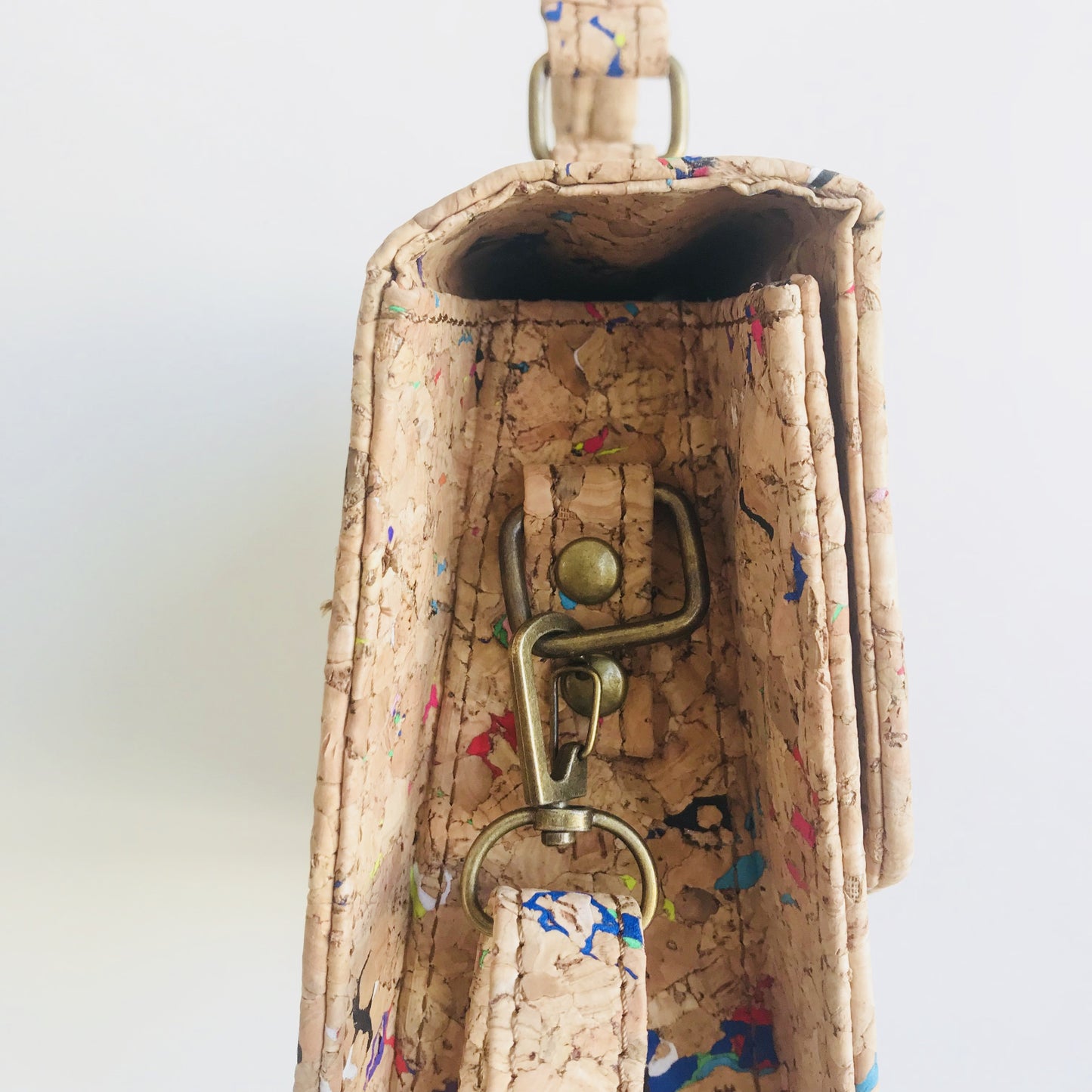 *imperfect* Tori Cork Handbag in Vivid - By The Sea Collection