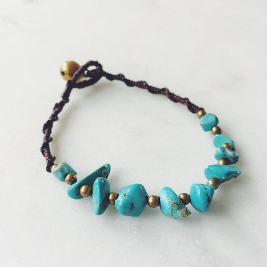 Blue Turquoise Bohemian Bracelet - By The Sea Collection