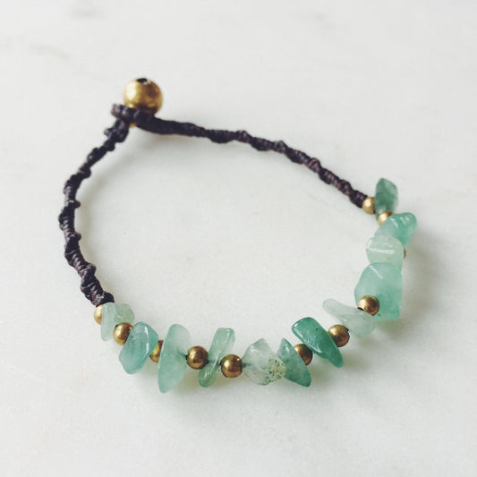 Green Aventurine Bohemian Bracelet - By The Sea Collection