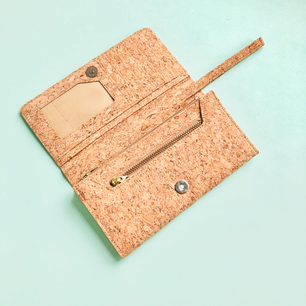 Lola Long Cork Wallet in Classic - By The Sea Collection