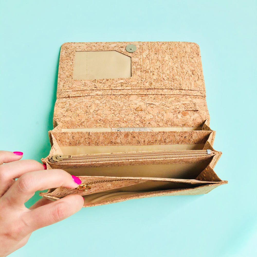 Lola Long Cork Wallet in Classic - By The Sea Collection