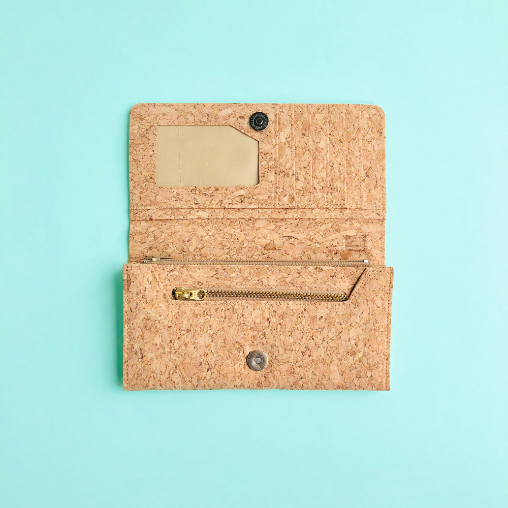 Lola Long Cork Wallet in Classic - By The Sea Collection