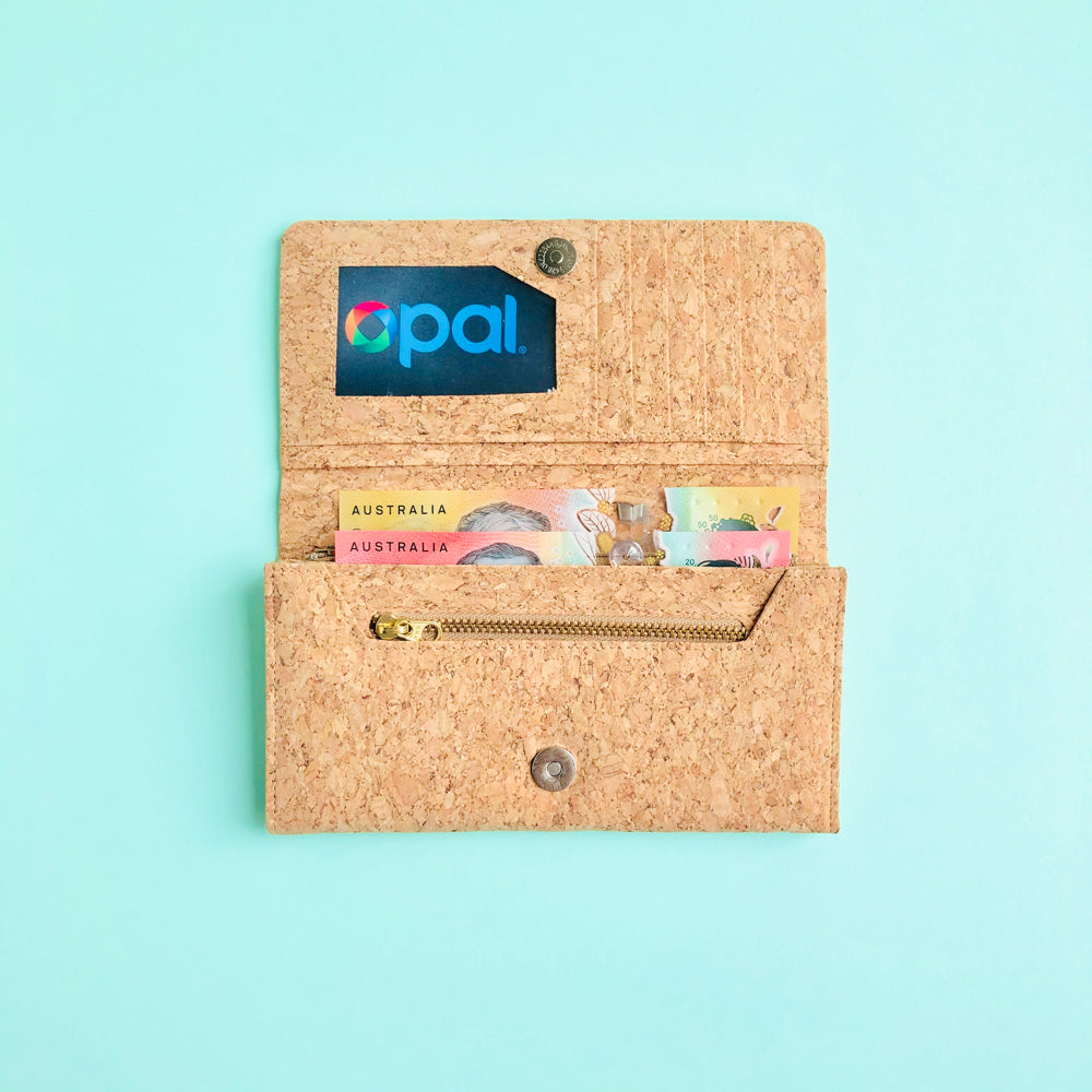 Lola Long Cork Wallet in Classic - By The Sea Collection