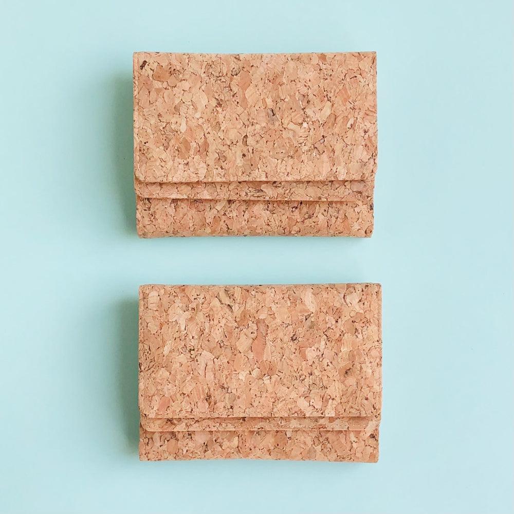 By The Sea Collection, Lou , classic vegan cork leather wallet