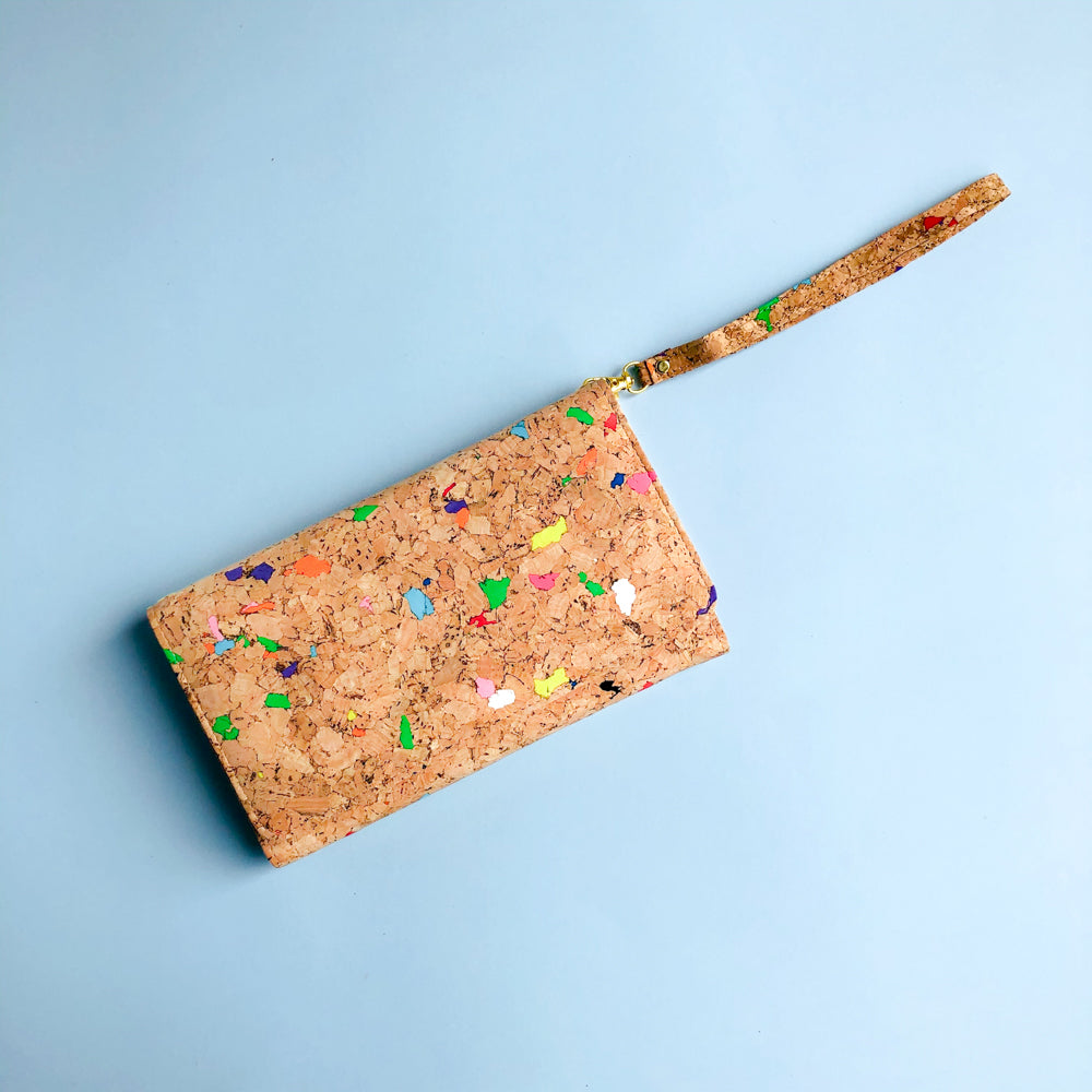 Lyla Cork Cross Body Clutch in Vivid - By The Sea Collection