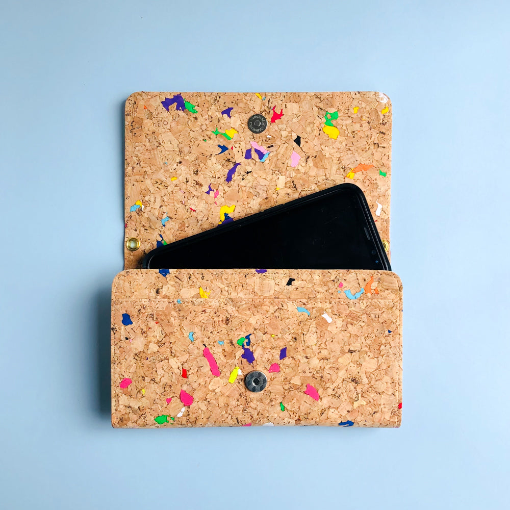 Lyla Cork Cross Body Clutch in Vivid - By The Sea Collection