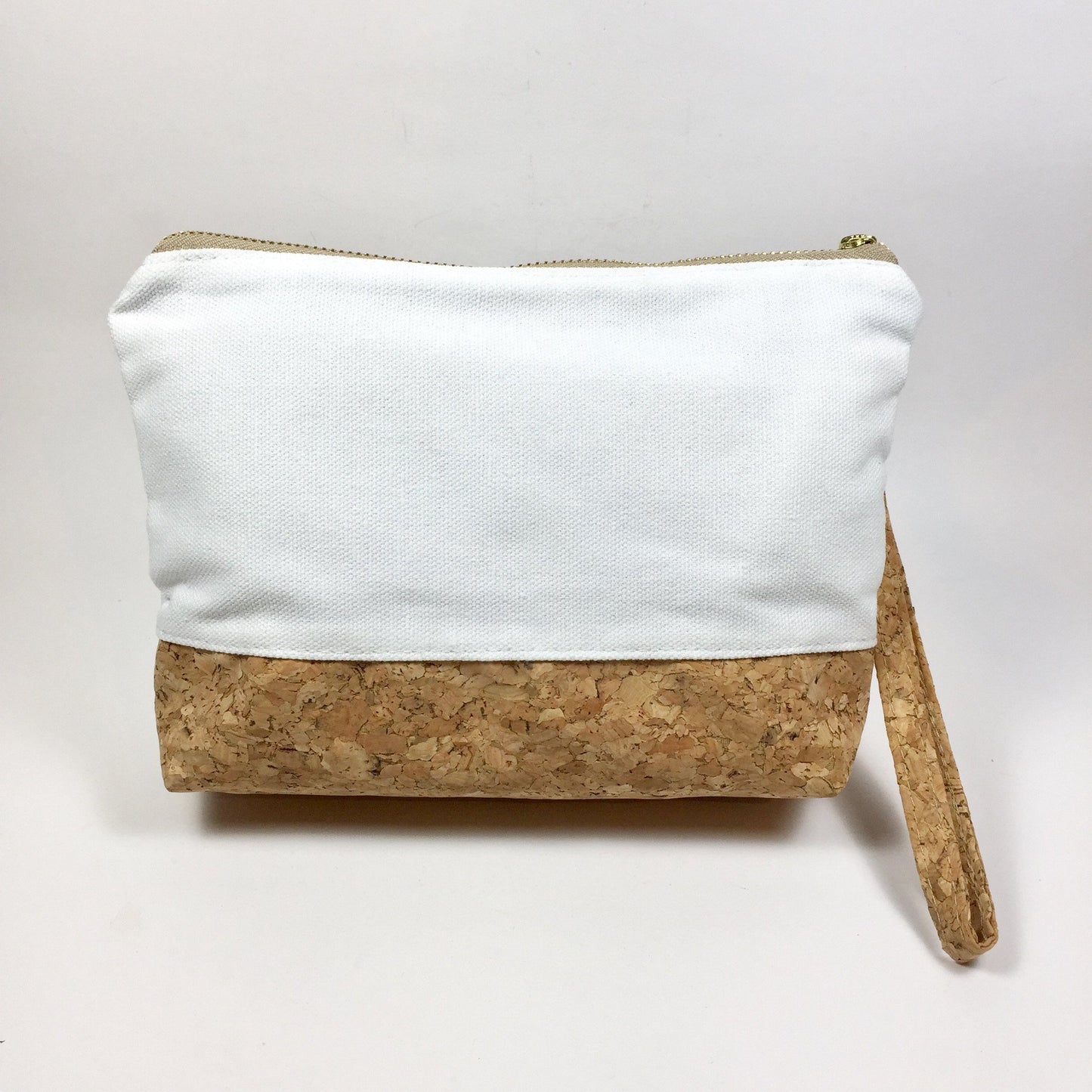 Miley Cork Pouch in White Canvas - By The Sea Collection