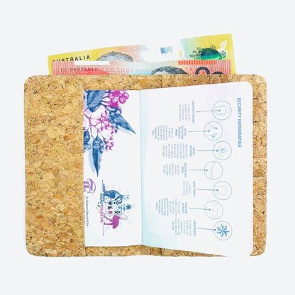 Fifi Cork Zip Passport Holder in Classic - By The Sea Collection