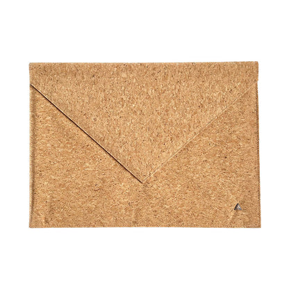 The front image of By The Sea Collection, Alice, classic vegan cork leather laptop document case