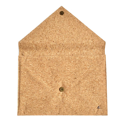 Overall magnetic closure of By The Sea Collection, Alice, classic vegan cork leather laptop document case