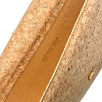 Interior lining of By The Sea Collection, Alice, gold vegan cork leather laptop document case