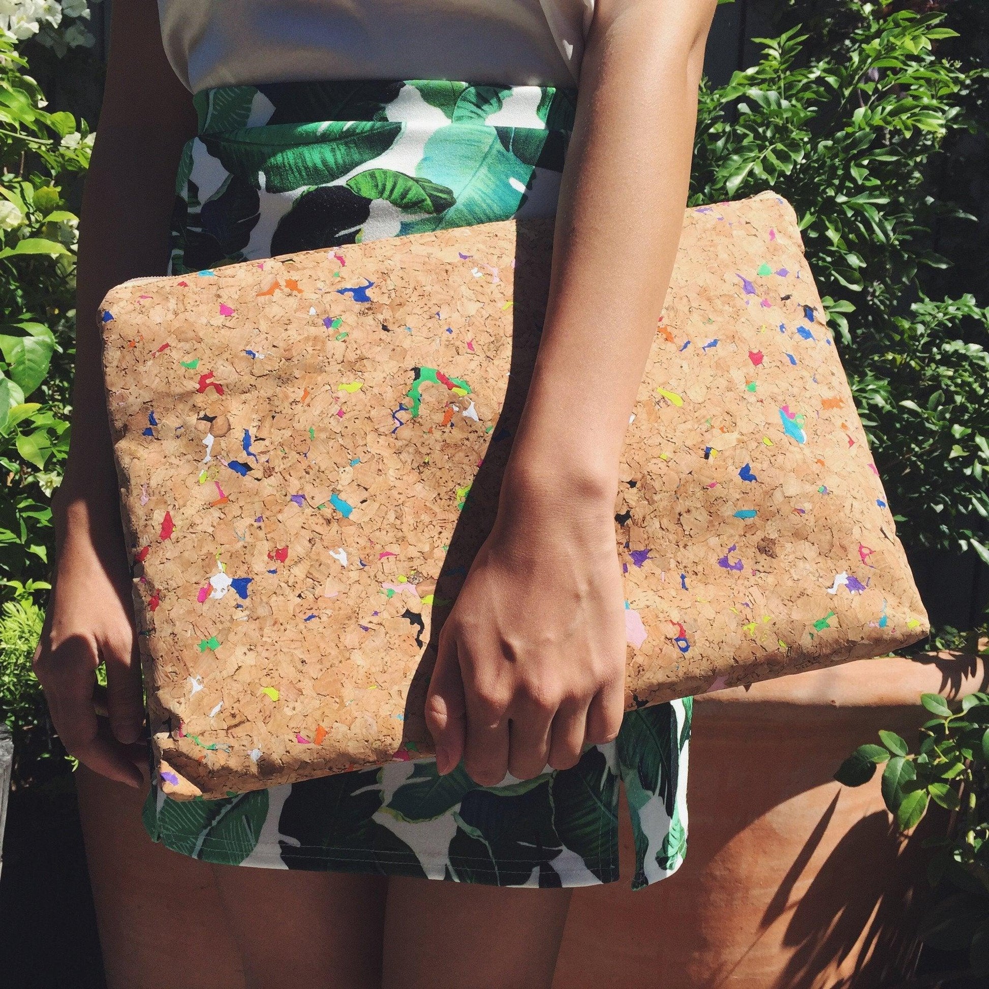 Annie 15" - 16" Cork Laptop Case in Vivid - By The Sea Collection