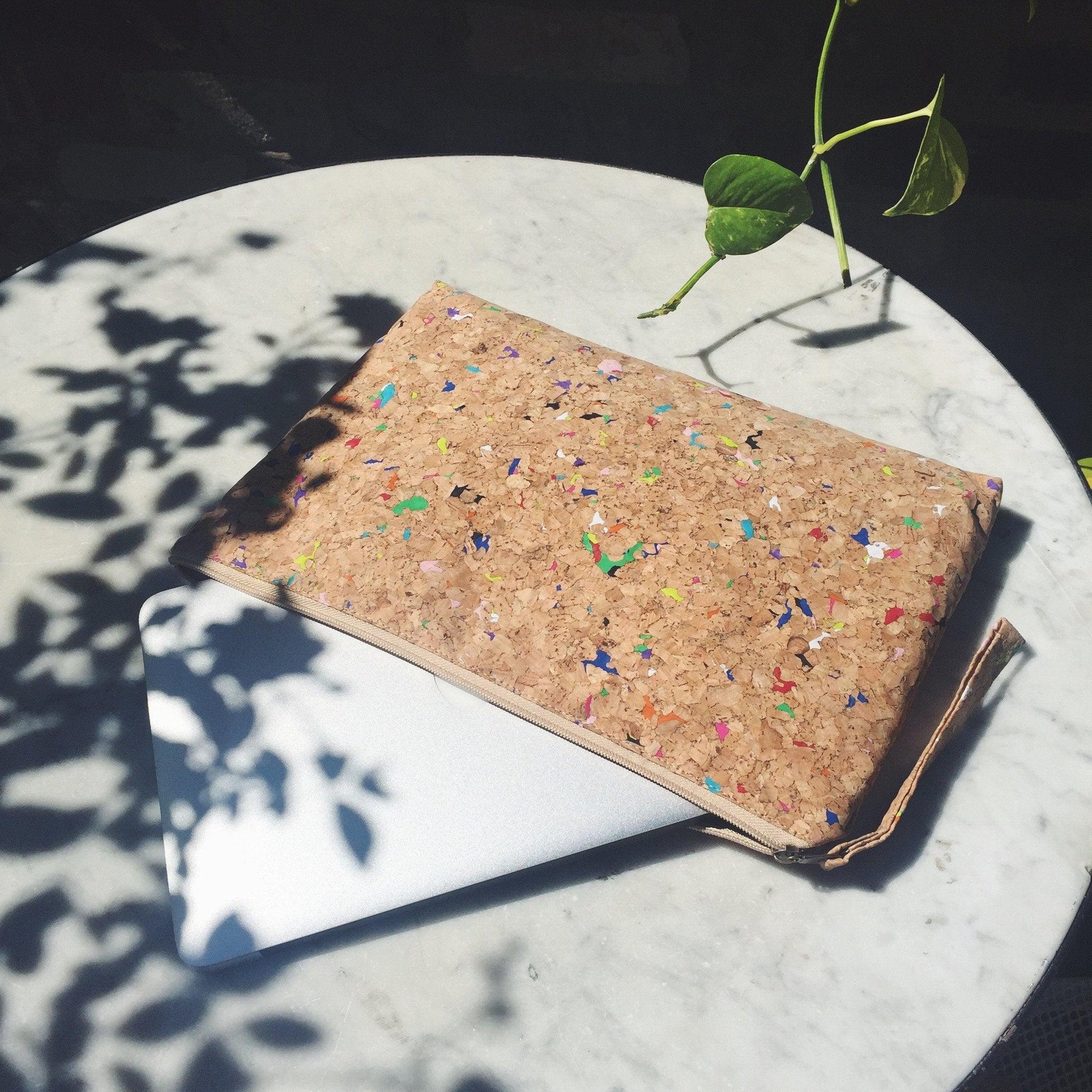 Annie 15" - 16" Cork Laptop Case in Vivid - By The Sea Collection