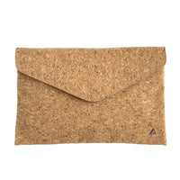 The front image of By The Sea Collection, Aurora, classic vegan cork leather shoulder bag, clutch bag