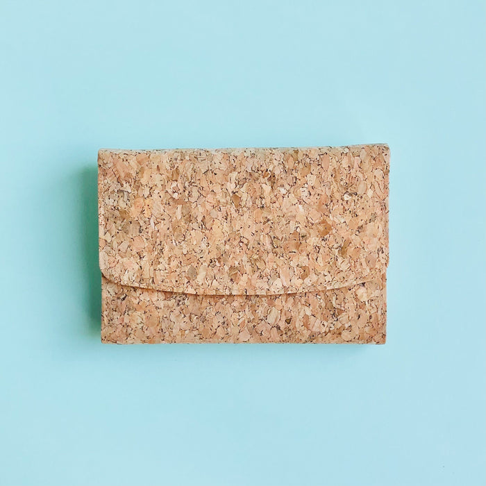 By The Sea Collection, Emily, classic vegan cork leather wallet