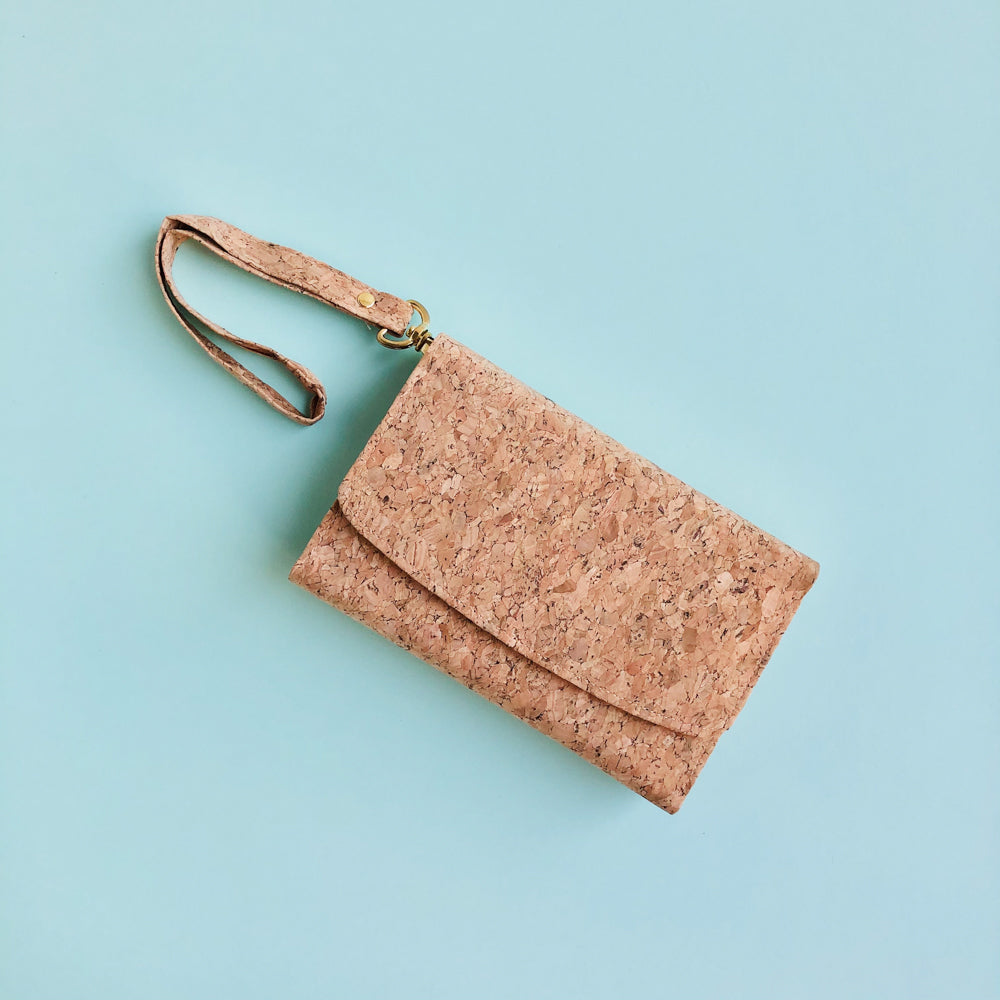 By The Sea Collection, Emily, classic vegan cork leather wallet