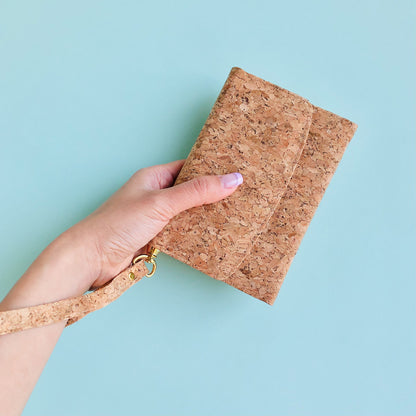 By The Sea Collection, Emily, classic vegan cork leather wallet