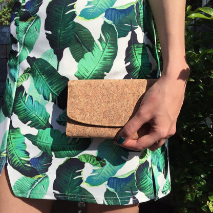 By The Sea Collection, Emily, classic vegan cork leather wallet