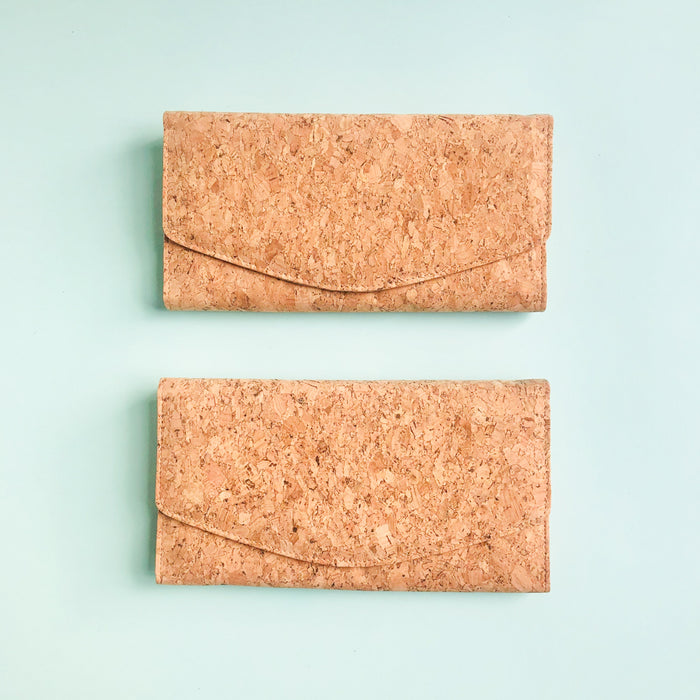 By The Sea Collection, Emma, classic women's vegan cork leather wallet