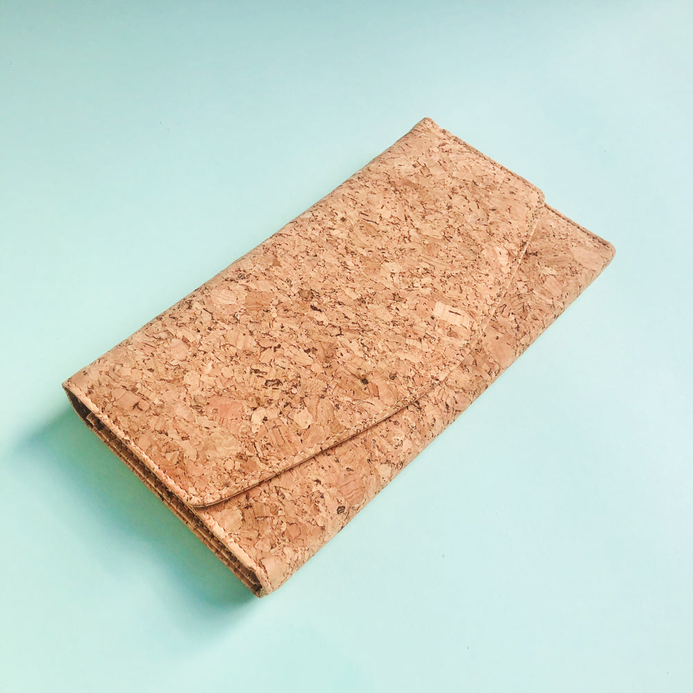 By The Sea Collection, Emma, classic women's vegan cork leather wallet