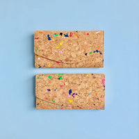 By The Sea Collection, Emma, colourful women's vegan cork leather wallet