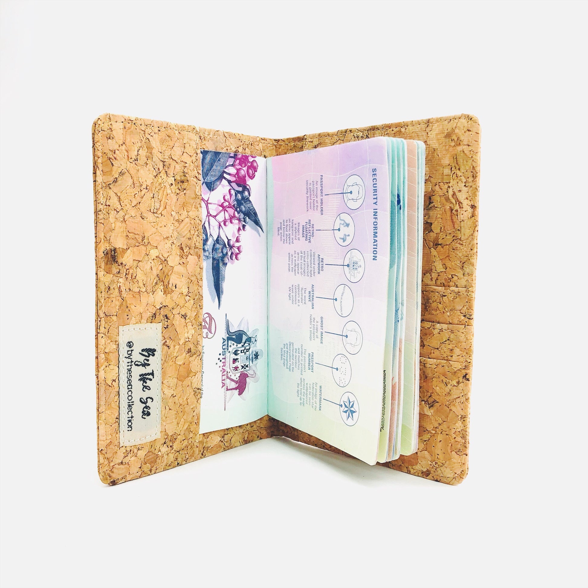 Fifi Cork Passport Holder in Classic - By The Sea Collection