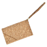 With wrist strap of By The Sea Collection, Flora, classic vegan cork leather shoulder bag