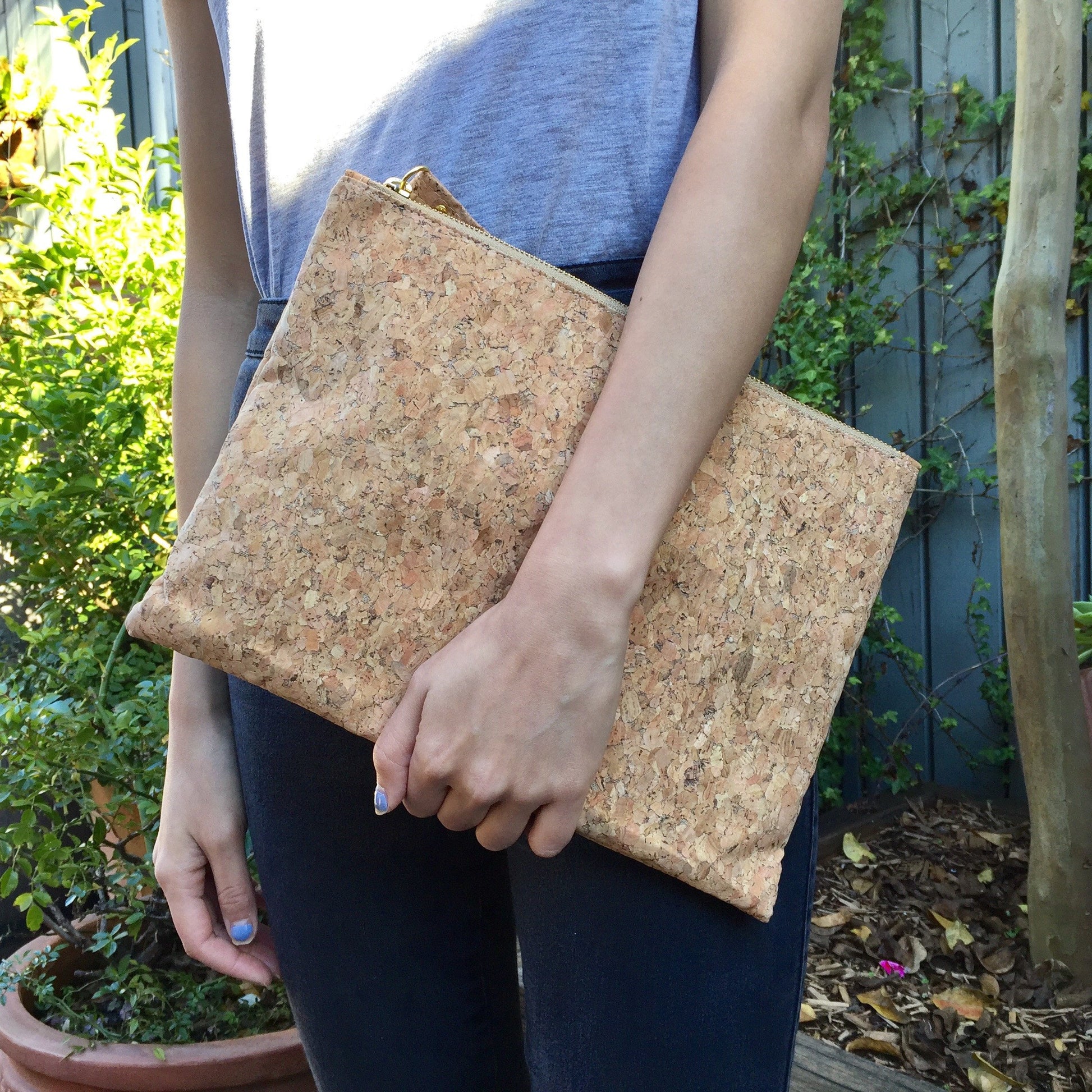Annie Large Cork Pouch in Classic - By The Sea Collection