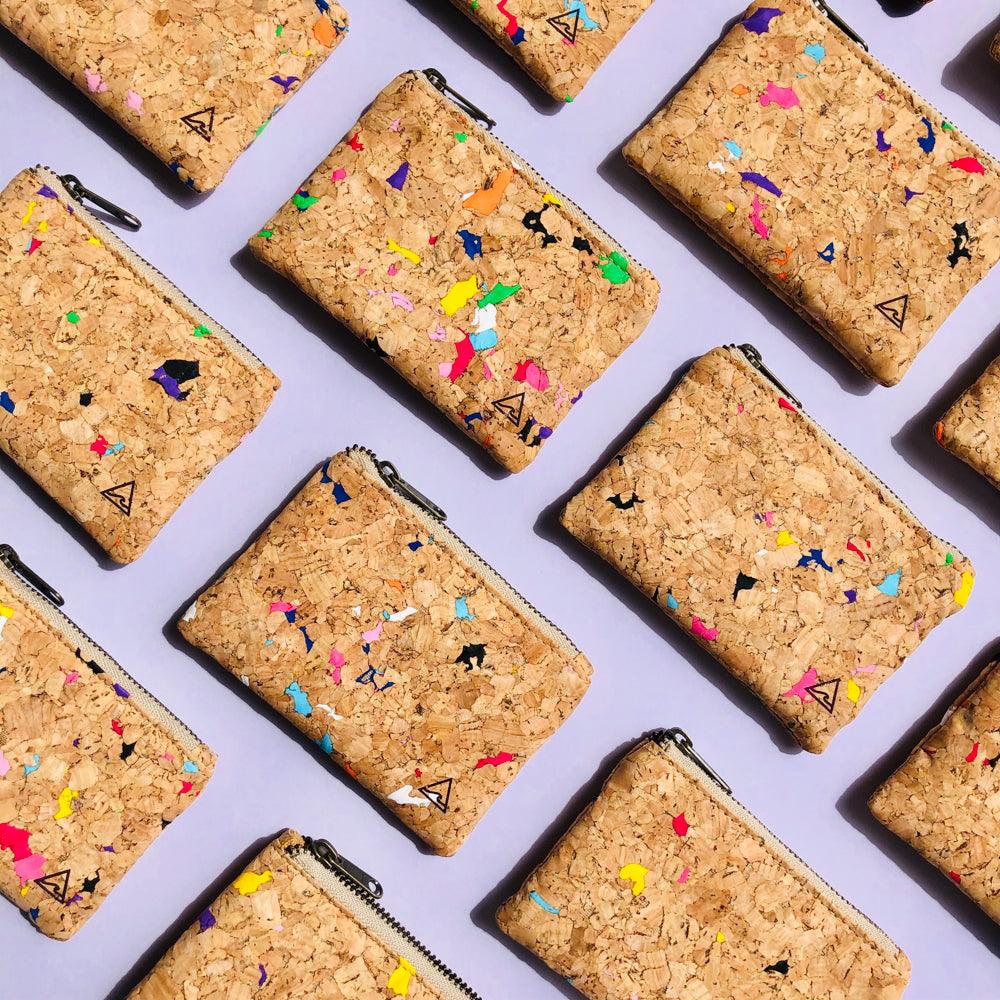 Multiple By The Sea Collection, Gigi, Colourful Vegan Cork Leather Coin Pouches