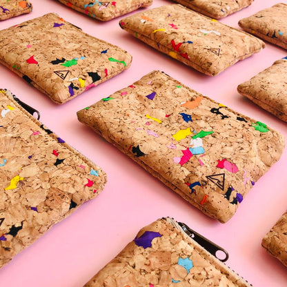 By The Sea Collection, Gigi, Colourful Vegan Cork Leather Coin Pouch