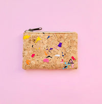 By The Sea Collection, Gigi, Colourful Vegan Cork Leather Coin Pouch