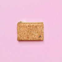 By The Sea Collection, Gigi, gold vegan cork leather coin pouch