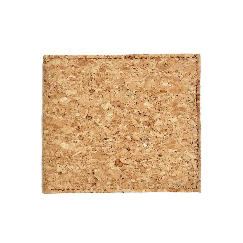 The front image of By The Sea Collection, Gilly, classic vegan cork leather compact wallet