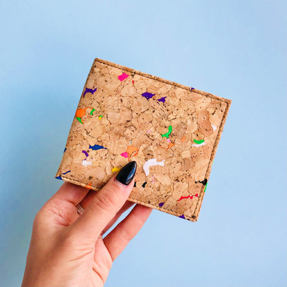 Henry Bi-Fold Cork Wallet in Vivid - By The Sea Collection
