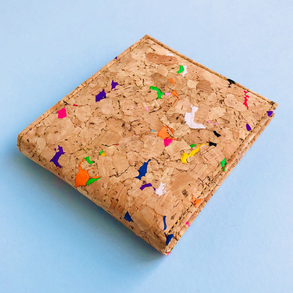 Henry Bi-Fold Cork Wallet in Vivid - By The Sea Collection