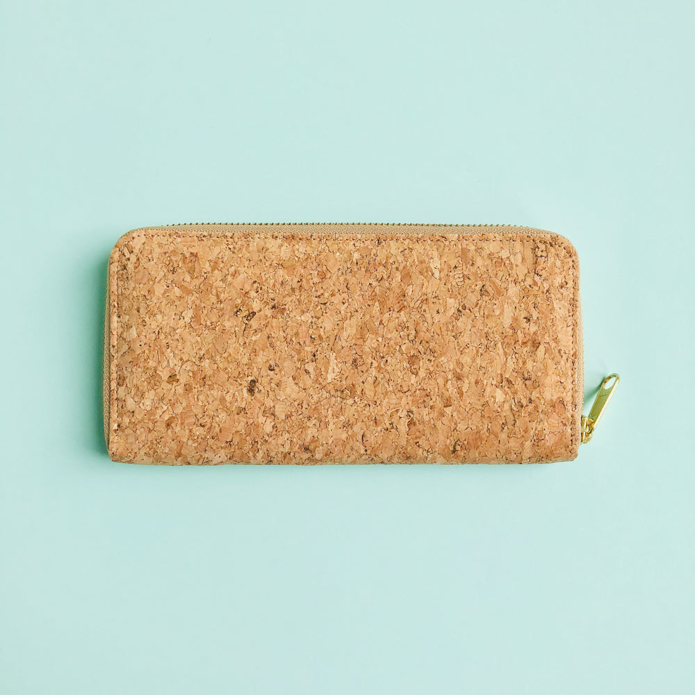 By The Sea Collection, Iggy, women’s vegan cork leather wallet 