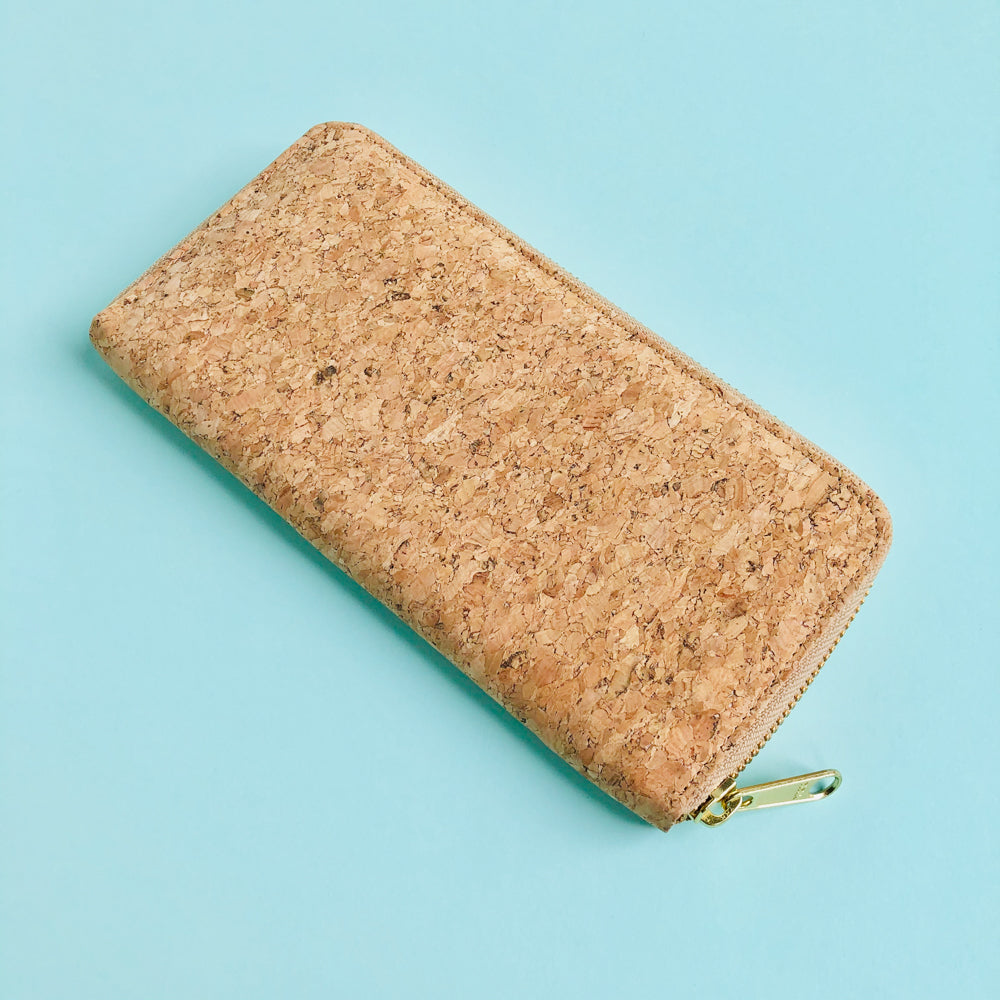 By The Sea Collection, Iggy, women’s vegan cork leather wallet 