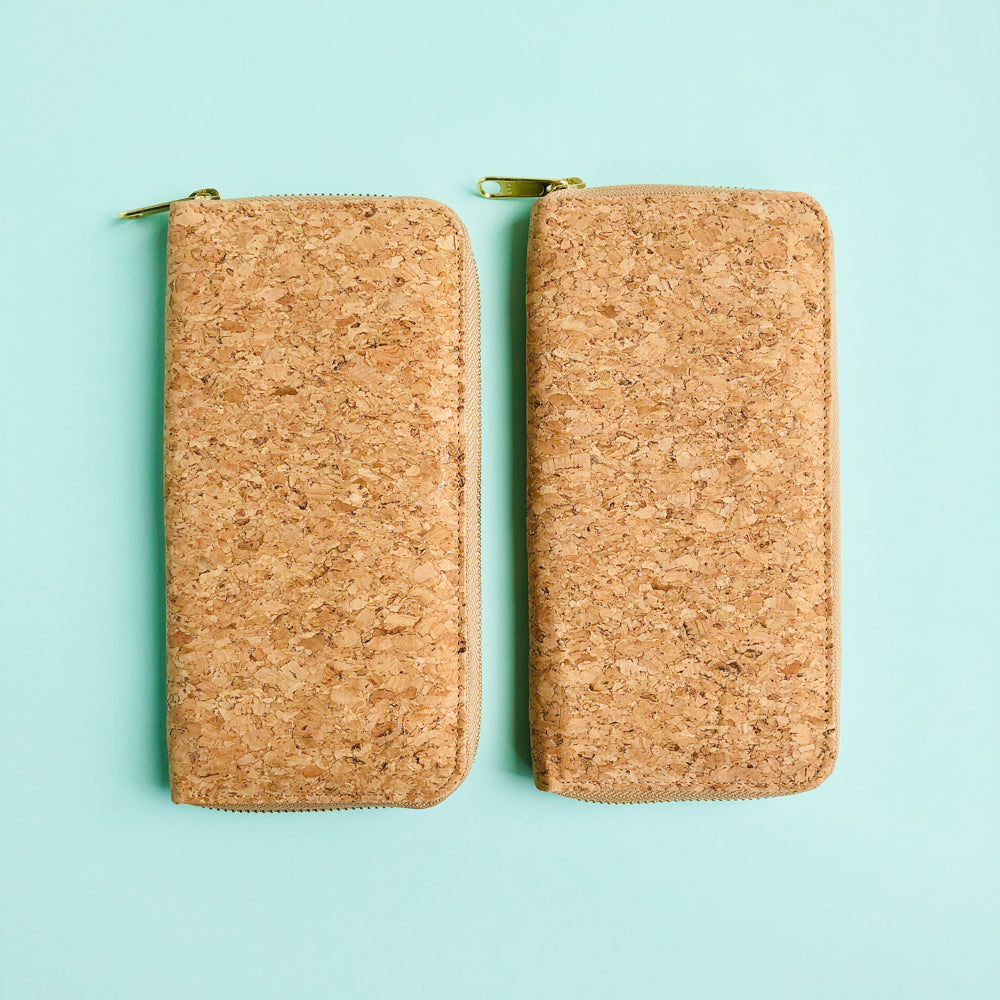 Two By The Sea Collection, Iggy, women’s vegan cork leather wallets