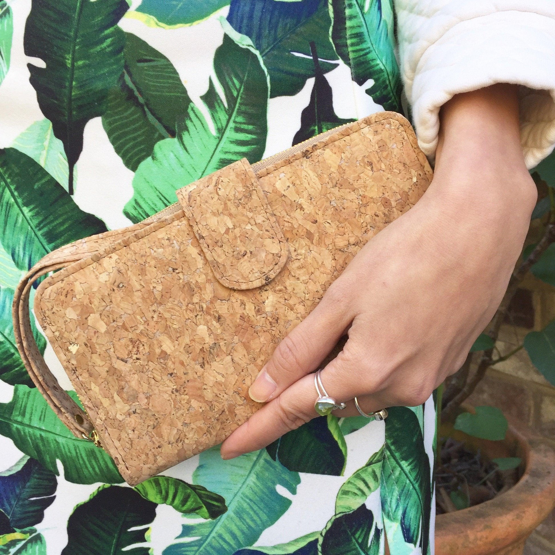 Izzy Long Cork Wallet in Classic - By The Sea Collection