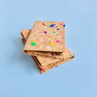 By The Sea Collection, Kevin, colourful vegan cork leather card holder