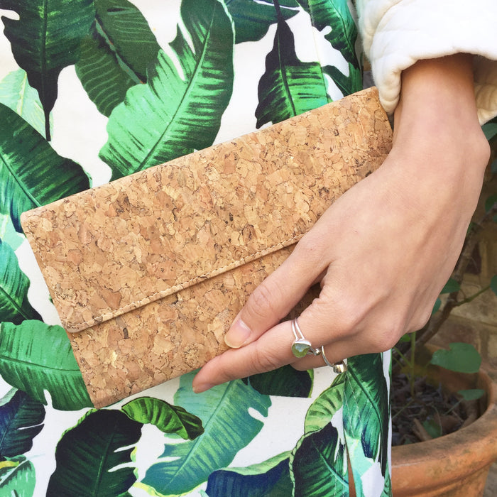 Lara Long Cork Wallet in Classic - By The Sea Collection